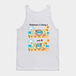 Happiness Is Being A Mom And Nan Summer Beach Happy Mother's Tank Top